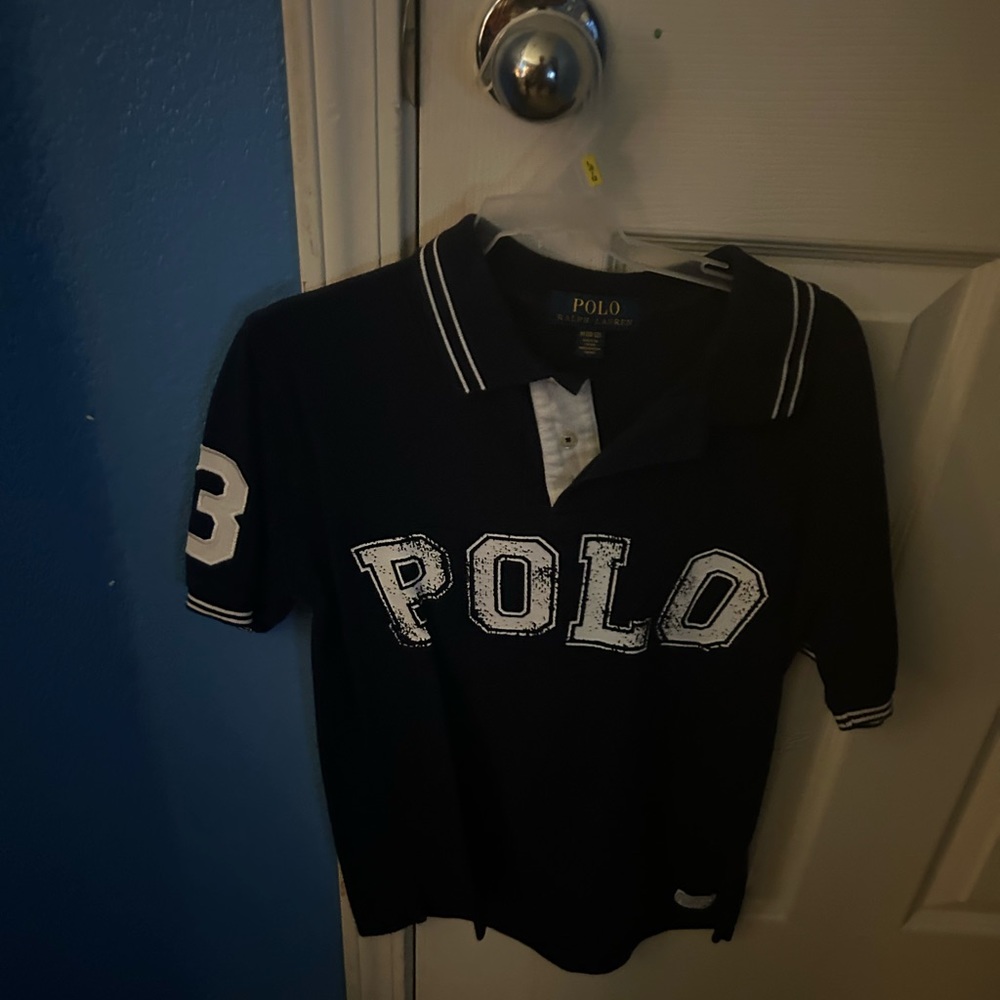 POLO RALPH LAUREN MEDIUM (10-12) NAVY BLUE